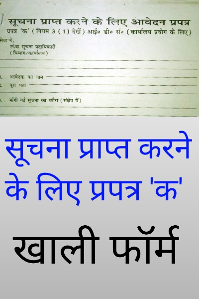 RTI application form